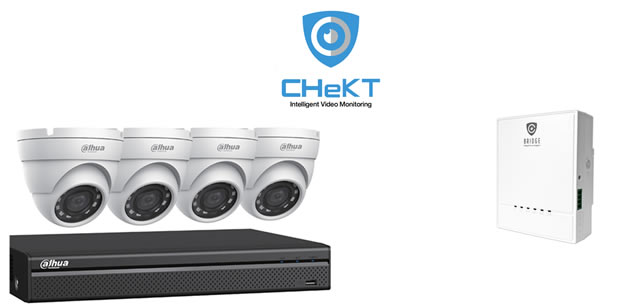 4 Channel NVR Kit with our Chekt Intelligent Video Monitoring